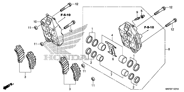 FRONT BRAKE CALIPER (CBR1000S1)