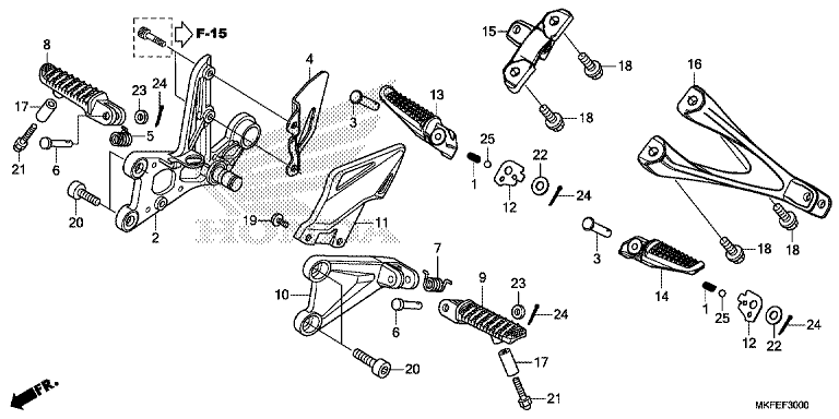FOOTPEG/FOOTREST