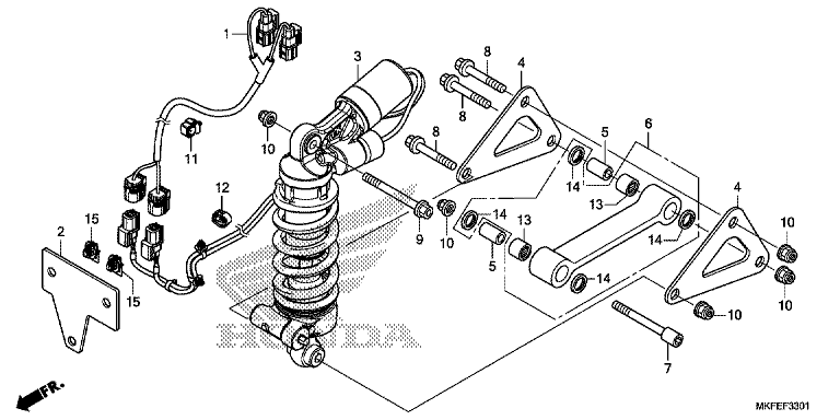 REAR SUSPENSION (CBR1000S1)