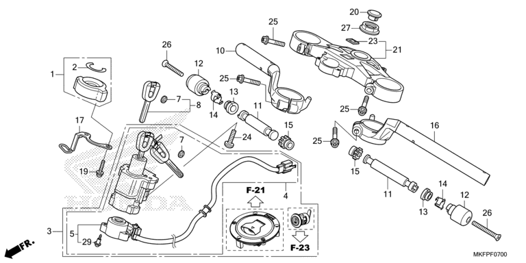 HANDLE PIPE/TOP BRIDGE