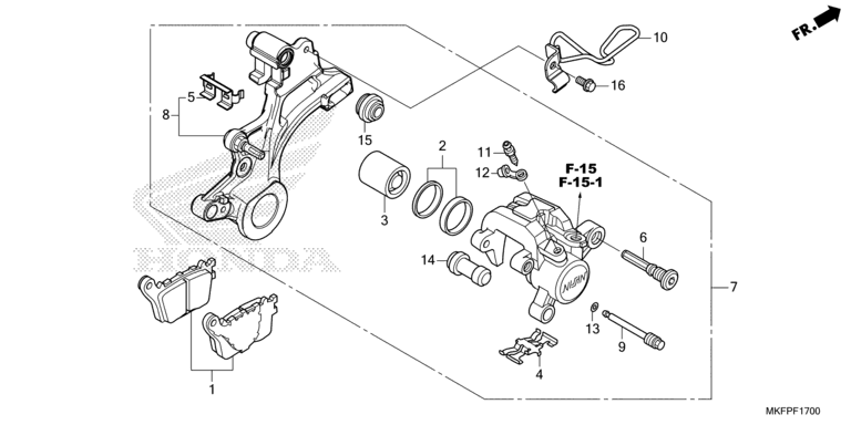 REAR BRAKE CALIPER