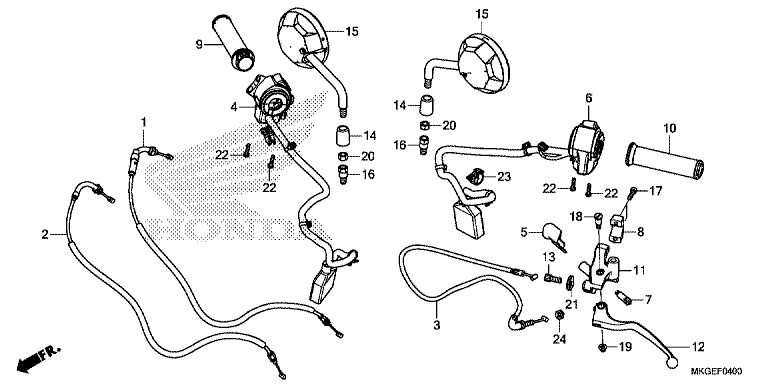 HANDLE LEVER/SWITCH/CABLE/MIRROR
