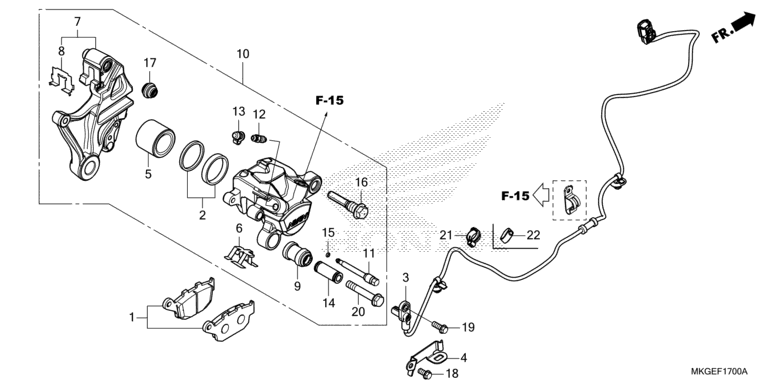 REAR BRAKE CALIPER