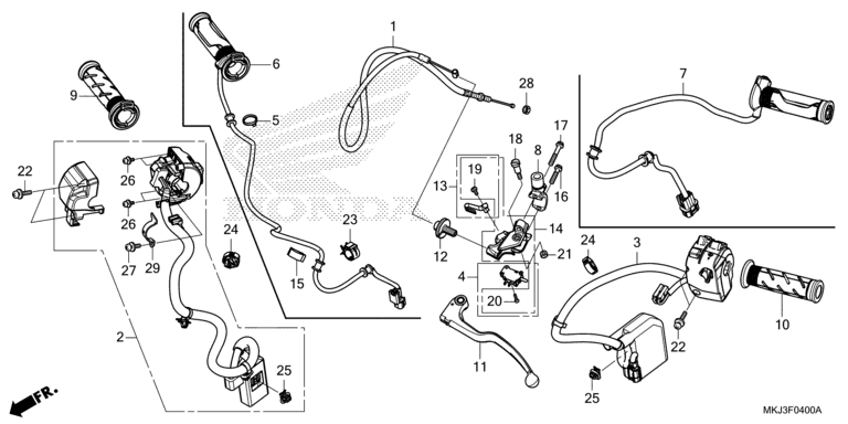 HANDLE LEVER/SWITCH/CABLE