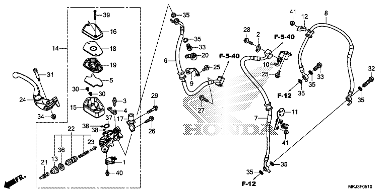 FRONT BRAKE MASTER CYLINDER