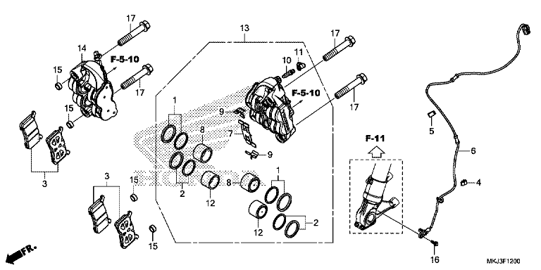 FRONT BRAKE CALIPER