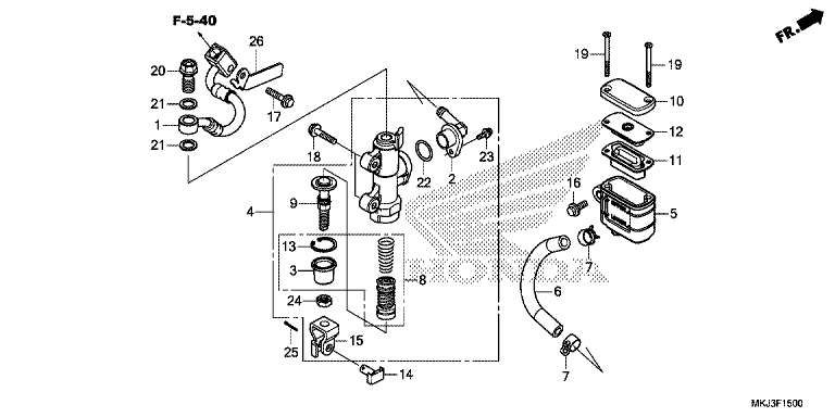 REAR BRAKE MASTER CYLINDER