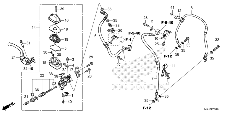 FRONT BRAKE MASTER CYLINDER