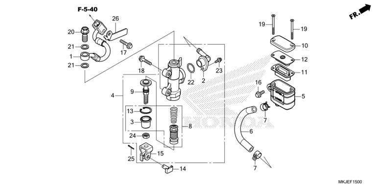 REAR BRAKE MASTER CYLINDER