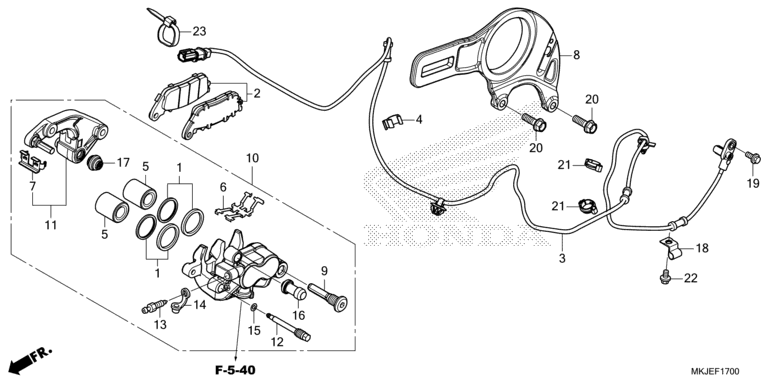 REAR BRAKE CALIPER
