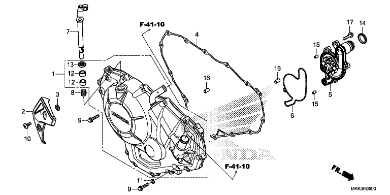 RIGHT CRANKCASE COVER (CRF1000A/A2/AL/AL2)