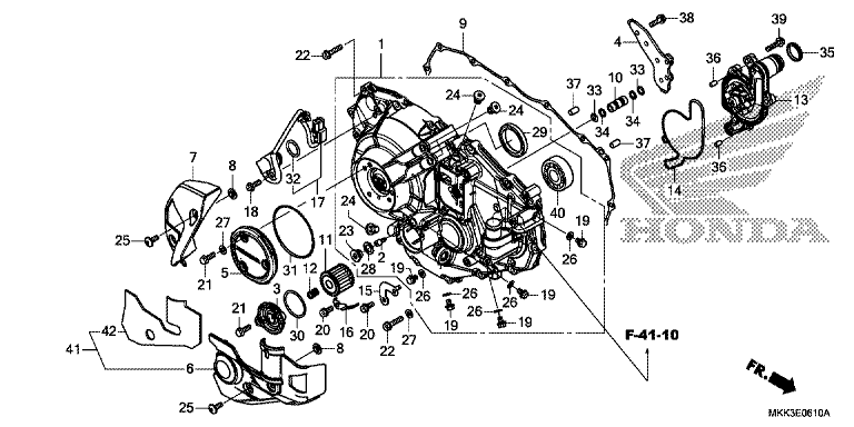 RIGHT CRANKCASE COVER (CRF1000D/D2/DL/DL2)