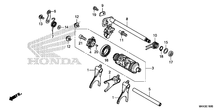 GEARSHIFT DRUM (CRF1000A/A2/AL/AL2)