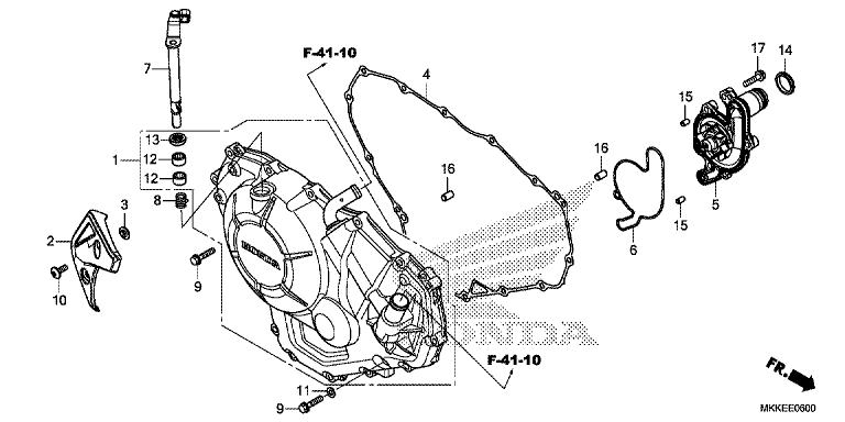 RIGHT CRANKCASE COVER (CRF1000A/A2/AL/AL2)