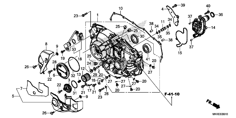RIGHT CRANKCASE COVER (CRF1000D/D2/DL/DL2)