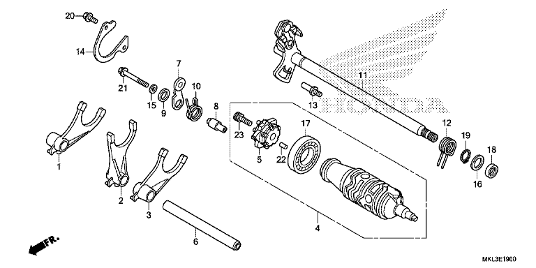 GEARSHIFT DRUM (NC750XA)