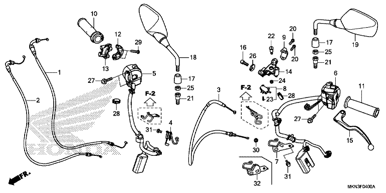HANDLE LEVER/SWITCH/CABLE