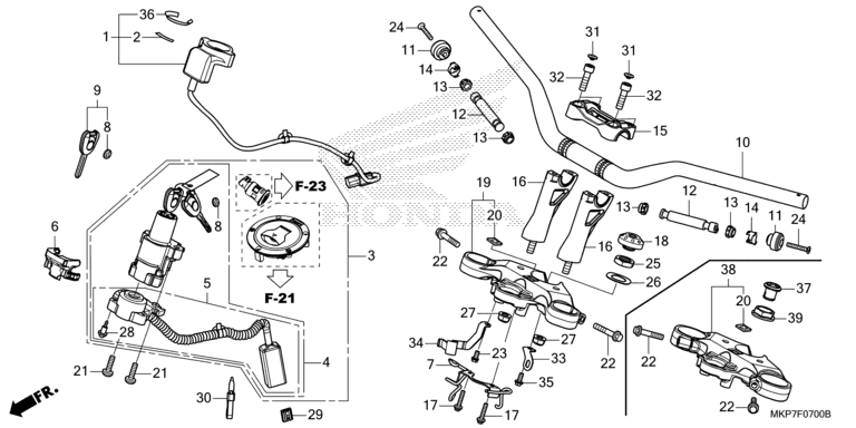 HANDLE BAR/TOP BRIDGE
