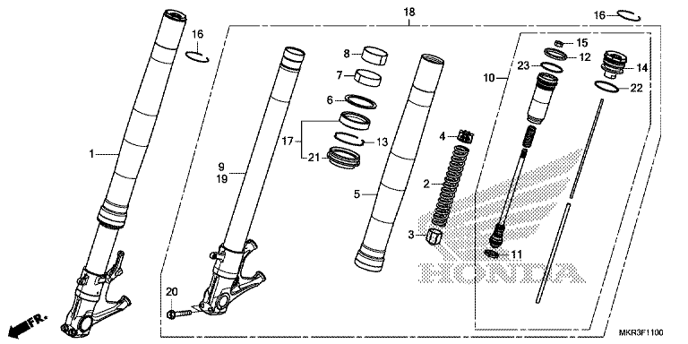 FRONT FORK (CBR1000ST)