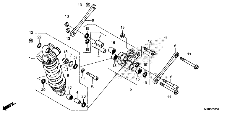 REAR SUSPENSION (CBR1000ST)