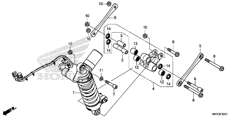 REAR CUSHION (CBR1000SP)