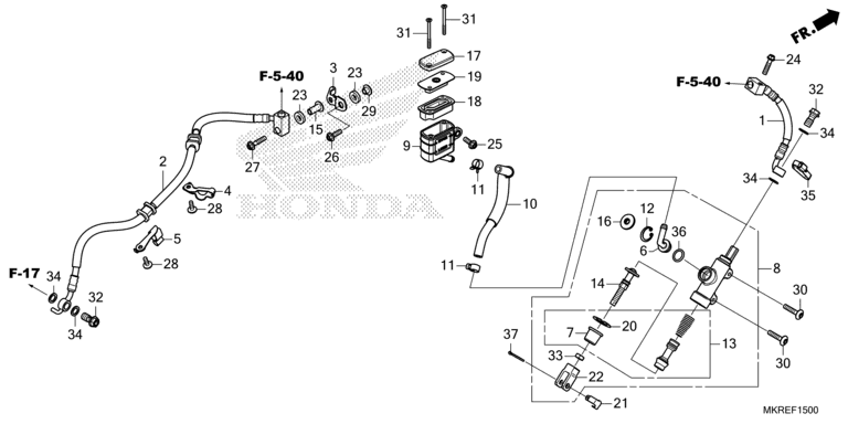 REAR BRAKE MASTER CYLINDER