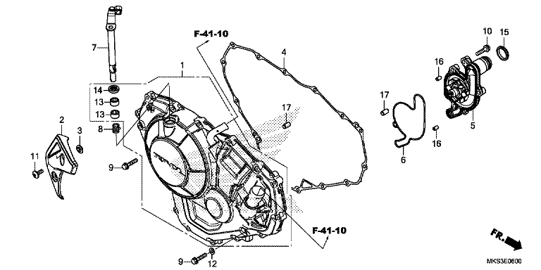 RIGHT CRANKCASE COVER (CRF1100A/A2/A4/AL/AL2/AL4)