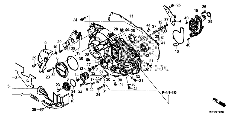 RIGHT CRANKCASE COVER (CRF1100D/D2/D4/DL/DL2/DL4)