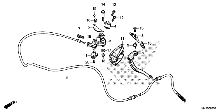 PARKING BRAKE LEVER