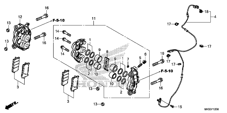 FRONT BRAKE CALIPER