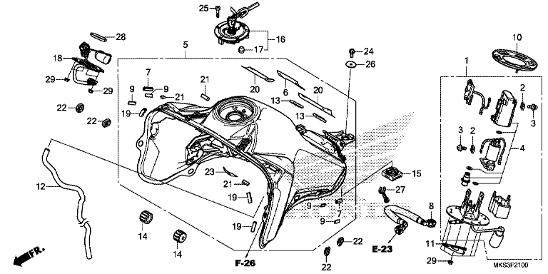 FUEL TANK/FUEL PUMP (1)
