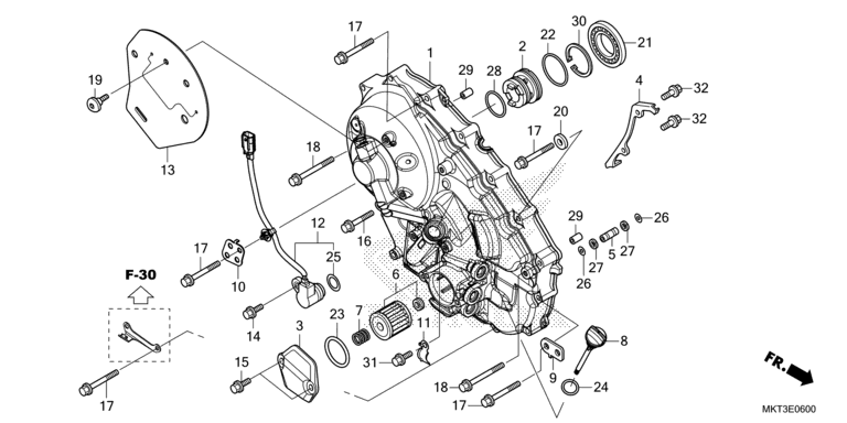 RIGHT CRANKCASE COVER