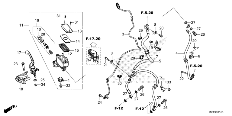 FRONT BRAKE MASTER CYLINDER