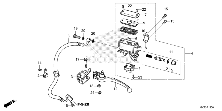 REAR BRAKE MASTER CYLINDER