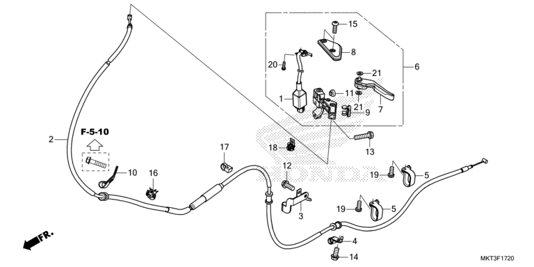 PARKING BRAKE LEVER