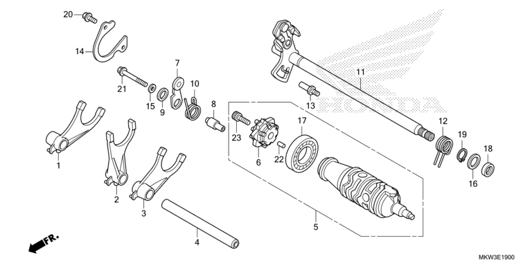 GEARSHIFT DRUM (NC750XA)