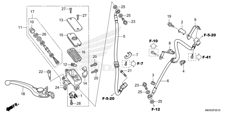 FRONT BRAKE MASTER CYLINDER