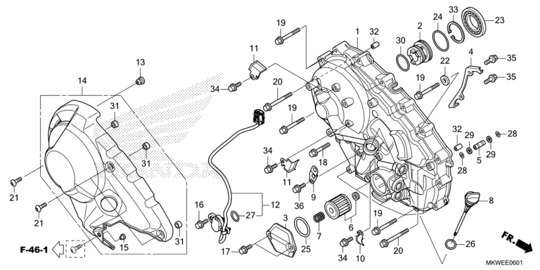 RIGHT CRANKCASE COVER (NC750XD)