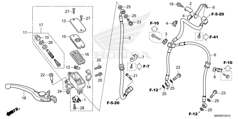 FRONT BRAKE MASTER CYLINDER