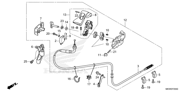 PARKING BRAKE LEVER