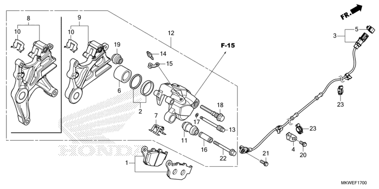 REAR BRAKE CALIPER