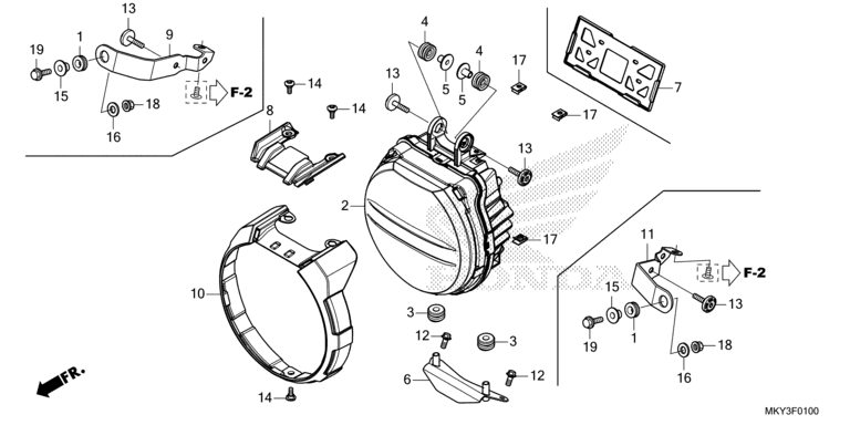 HEADLIGHT (CB650RA)