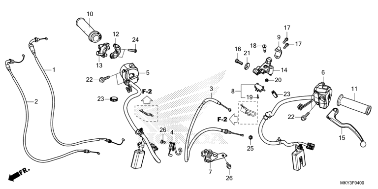 HANDLE LEVER/SWITCH/CABLE (CB650RA)