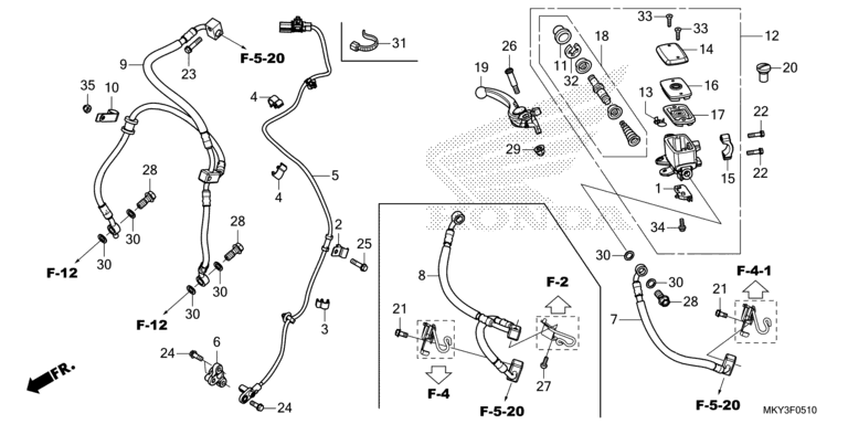 FRONT BRAKE MASTER CYLINDER