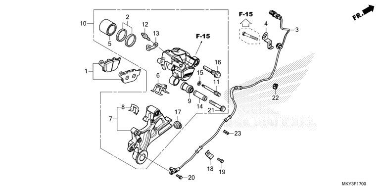 REAR BRAKE CALIPER