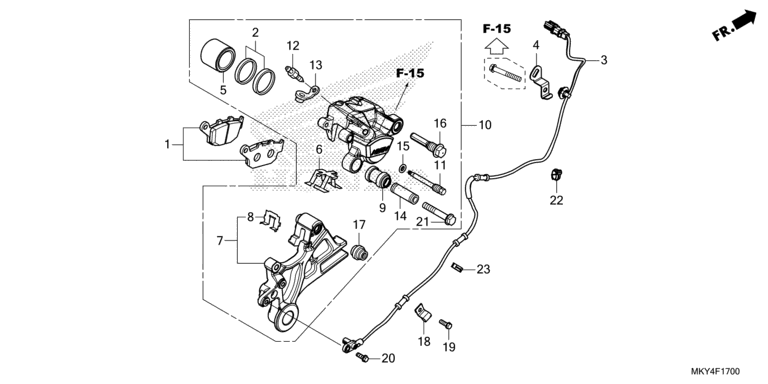 REAR BRAKE CALIPER