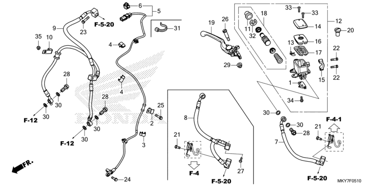 FRONT BRAKE MASTER CYLINDER
