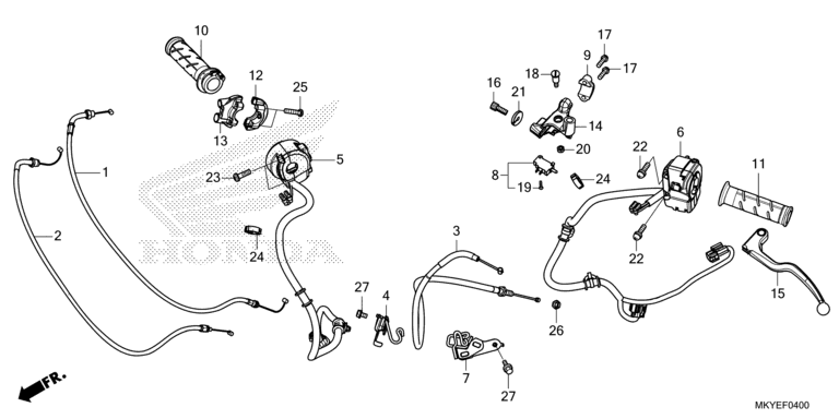 HANDLE LEVER/SWITCH/CABLE (CB650RA/CB650RAC)