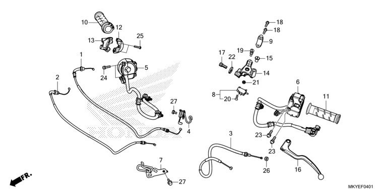 HANDLE LEVER/SWITCH/CABLE (CBR650RA/CBR650RAC)