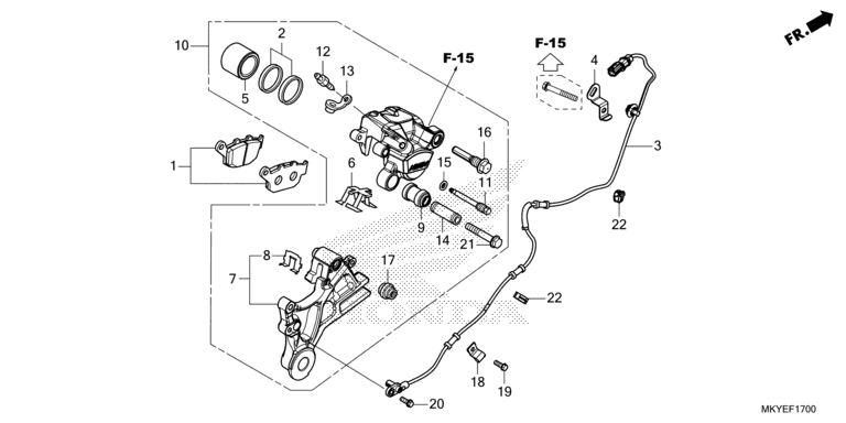 REAR BRAKE CALIPER